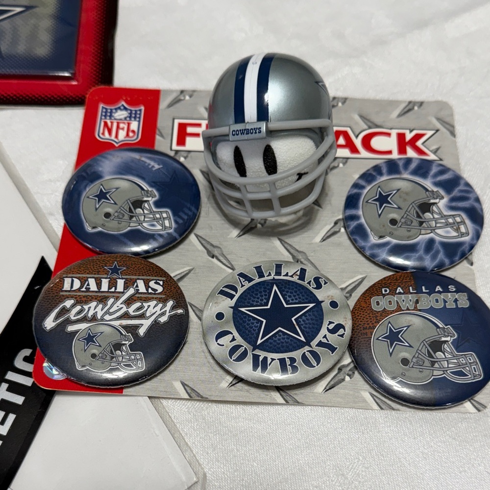 NFL Dallas Cowboys Magnet and Decal Set - Blue and Silver - Picture 2 of 11